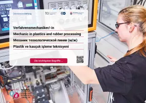 Arbeitsblatt: Verfahrensmechaniker/-in für Kunststoff und Kautschuktechnik| Die wichtigsten Begriffe (Russisch, Türkisch)