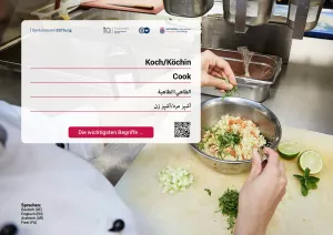 Arbeitsblatt: Koch/Köchin | Die wichtigsten Begriffe (Arabisch, Farsi)