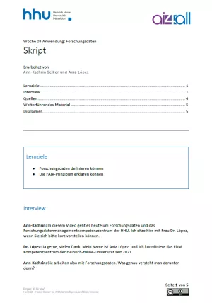 Kurs: Woche 3 | Anwendungsbeispiele | Forschungsdaten (PDF)