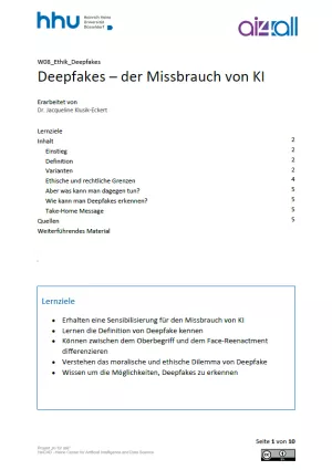 Kurs: Woche 8 | Ethik | Missbrauch von KI (PDF)