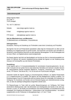 Unterrichtsbaustein: Unternehmensprofil - Lernfeld 5 (PDF, barrierefrei)