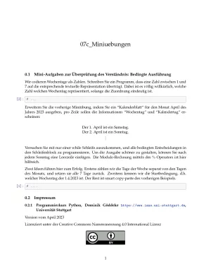 Ubung: C7c Miniübungen: Bedingte Ausführung - Pythonkurs (ZIP)