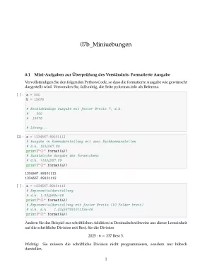 Ubung: B7b Miniübungen: Formatierte Ausgabe - Pythonkurs (ZIP)
