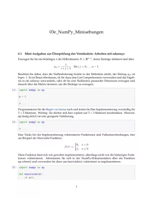 Ubung: G3e NumPy: Miniübungen: Rechnen, Indizieren und Dateien - Pythonkurs (ZIP)