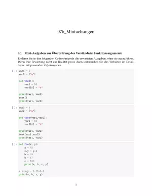 Ubung: E7b Miniübungen: mutable und immutable Argumente - Pythonkurs (ZIP)