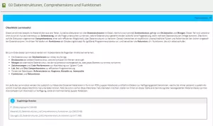 Unterrichtsbaustein: D Datenstrukturen, Comprehensions und Funktionen - Pythonkurs