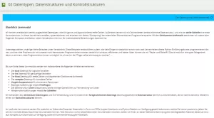 Unterrichtsbaustein: C Datentypen, Datenstrukturen und Kontrollstrukturen - Pythonkurs