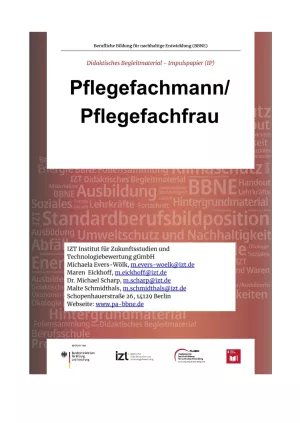 Unterrichtsbaustein: BBNE für Pflegefachleute - Impulspapier