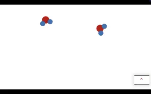 Simulation: Wasserstoff reagiert mit Sauerstoff