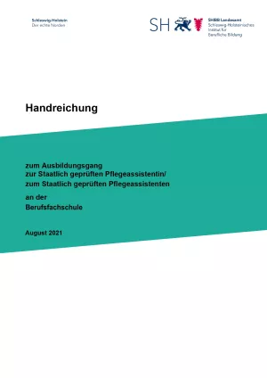 Handreichung: Handreichung zum Lehrplan für die Berufsfachschule III Fachrichtung Sozialwesen; zweijährige Ausbildung