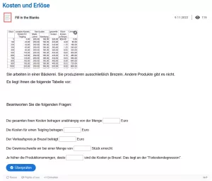 Interaktion: Kosten und Erlöse