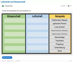 Interaktion: Luftschall und Körperschall