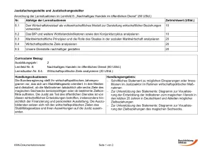 Unterrichtsbaustein: Wirtschaftspolitische Ziele analysieren