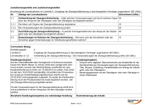 Unterrichtsbaustein: Vorbereitung der Zwangsvollstreckung - die Voraussetzungen der Zwangsvollstreckung prüfen