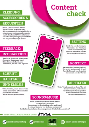 Merkblatt: TikTok Content Check