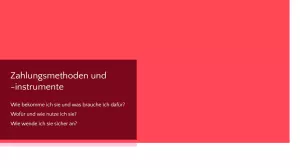 Presentation: Zahlungsverkehr | Methoden und Instrumente