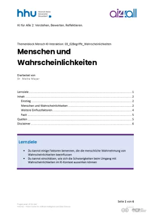 Kurs: Mensch-KI-Interaktion | 02 | Menschen und Wahrscheinlichkeiten (PDF)