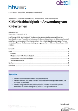 Kurs: KI und Nachhaltigkeit | 07 | KI für Nachhaltigkeit (PDF)