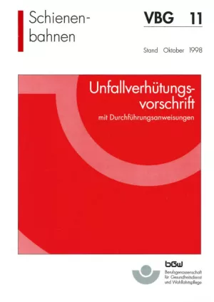 Broschuere: Unfallverhütungsvorschrift - Schienenbahnen