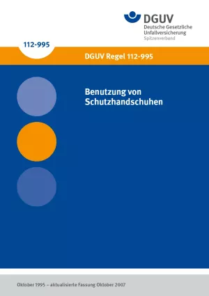 Broschuere: DGUV Regel 112-995 - Benutzung von Schutzhandschuhen