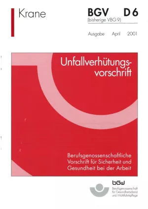 Broschuere: Unfallverhütungsvorschrift - Krane