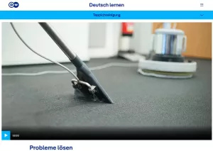 Interaktion: Gebäudereinigung | Teppichreinigung: Probleme lösen (Konjunktiv II: können)