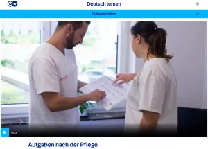 Interaktion: Krankenpflege | Dokumentation: Aufgaben nach der Pflege (Indirekte Fragesätze)
