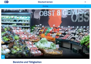 Interaktion: Einzelhandel | Einstieg: Bereiche und Tätigkeiten (Satzfrage und W-Frage)