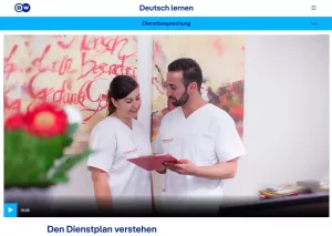 Interaktion: Krankenpflege | Dienstbesprechung: Den Dienstplan verstehen (Adverbien: Reihenfolge)