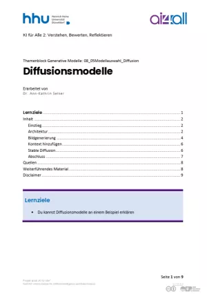 Video: Generative Modelle | 03 | Diffusionsmodelle (MP4)