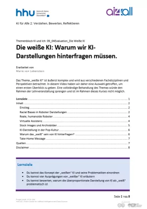 Kurs: KI und Ich | 07 | Die „weiße“ KI (PDF)