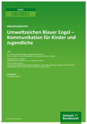 Broschuere: Umweltzeichen Blauer Engel - Kommunikation für Kinder und Jugendliche
