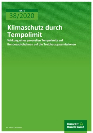 Broschuere: Klimaschutz durch Tempolimit