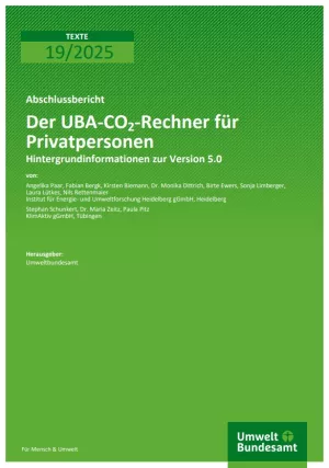 Broschuere: Der ⁠UBA⁠-CO2-Rechner für Privatpersonen