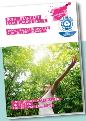 Broschuere: Schulstart mit dem Blauen Engel