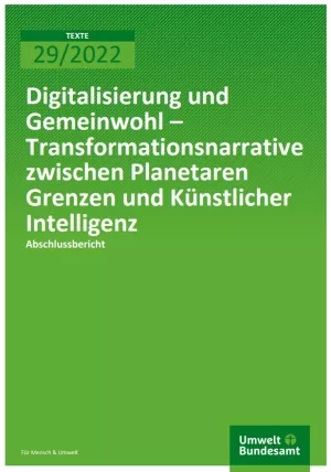 Broschuere: Digitalisierung und Gemeinwohl - Transformationsnarrative zwischen Planetaren Grenzen und Künstlicher Intelligenz