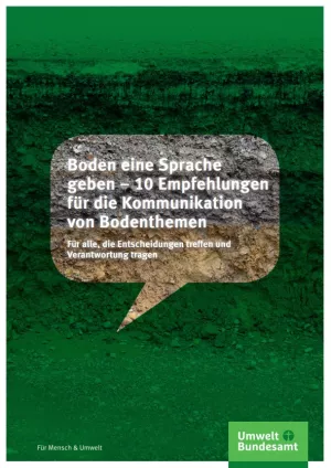 Broschuere: Boden eine Sprache geben: 10 Empfehlungen für die Kommunikation von Bodenthemen