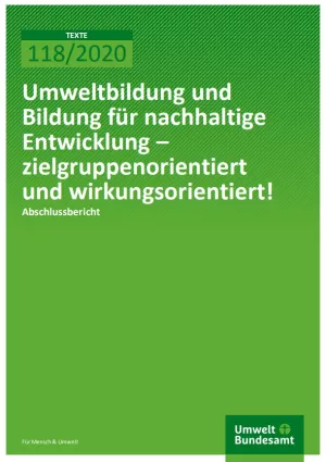 Broschuere: Umweltbildung und Bildung für nachhaltige Entwicklung
