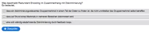Interaktion: Woche 14 | Recht | Gleichheitsgrundsatz und Diskriminierungsverbote mit Blick auf KI (Aufgabe 1)