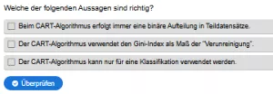 Interaktion: Prognosemodelle: Klassifikation und Regression | 03 | Der decision tree (Aufgabe 1)