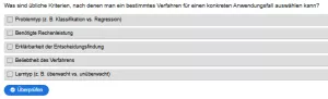 Interaktion: Prognosemodelle: Klassifikation und Regression | 04 | Auswahlkriterien für ein Verfahren (Aufgabe 1)