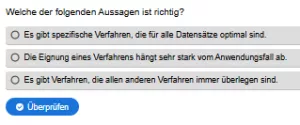 Interaktion: Prognosemodelle: Klassifikation und Regression | 04 | Auswahlkriterien für ein Verfahren (Aufgabe 2)