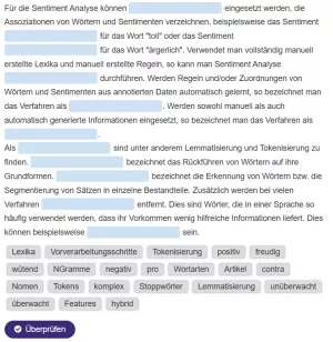 Interaktion: Clustering: vom Sortieren bis zum Explorieren | 03 | Modellauswahl Sentiment Analyse (Aufgabe 1)
