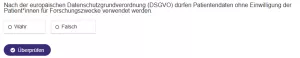 Interaktion: Bildklassifikation und Bildsegmentierung | 03 | Rechtliche Aspekte der Nutzung medizinischer Daten zu Forschungszwecken (Aufgabe 1)