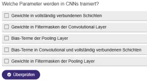 Interaktion: Bildklassifikation und Bildsegmentierung | 05 | Wie werden CNNs trainiert? (Aufgabe 2)