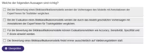 Interaktion: Bildklassifikation und Bildsegmentierung | 06 | Wie gut ist mein Modell? Bewertung von Bildklassifikationsmodellen (Aufgabe 1)