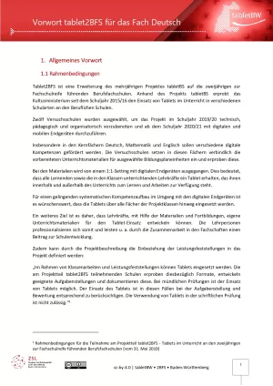 Handreichung: Projekt tablet2BFS | Materialien 2. Schuljahr Deutsch (ZIP-Datei)