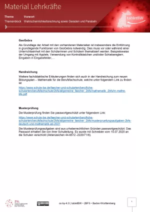 Handreichung: Projekt tablet2BFS | Materialien 2. Schuljahr Mathematik (ZIP-Datei)