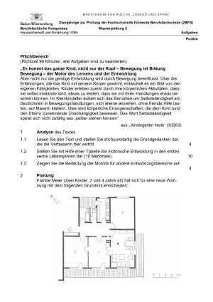 Test: Musterprüfung 2 Berufsfachschule | Hauswirtschaft und Ernährung: Berufsfachliche Kompetenz
