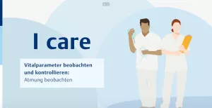 Video: I care Pflege | Pflegebasismaßnahmen | Die Atmung beobachten (Video)